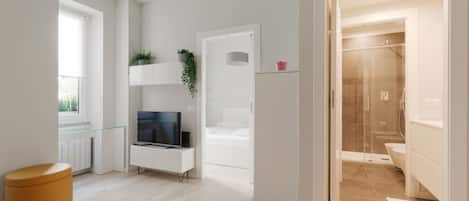1 habitación, tabla de planchar con plancha, wifi y ropa de cama