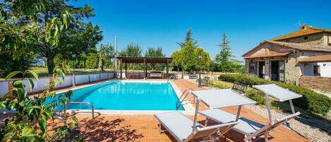 A heated pool