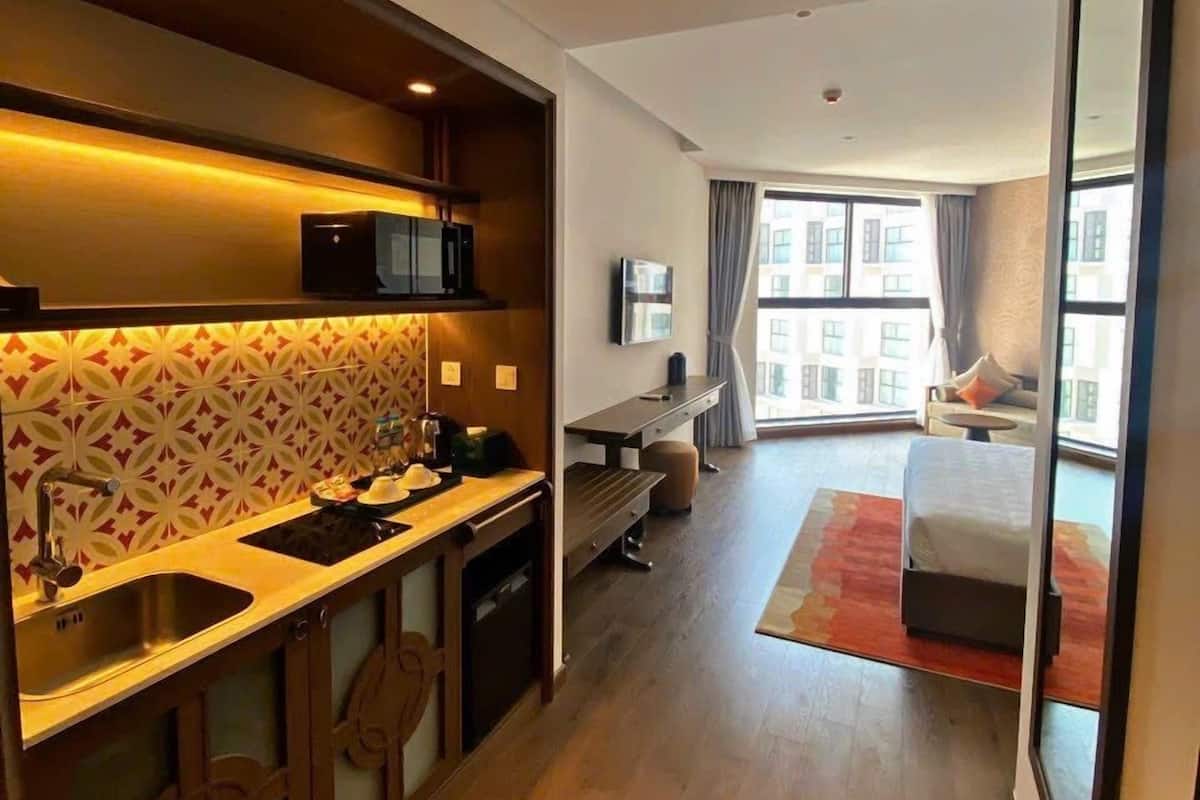 2 chambres, literie hypoallergénique, matelas Select Comfort, minibar