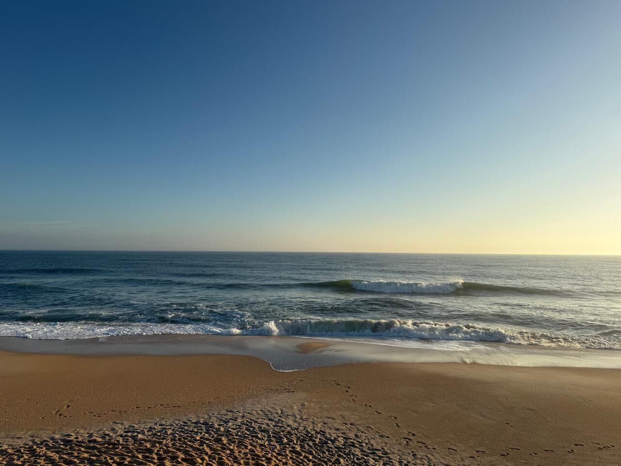 On the beach, sun-loungers, beach towels