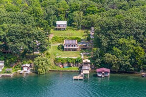 Exterior - Waterfront Home on Seneca Lake Wine Trail - Hot Tub with Sunset View (Hector)