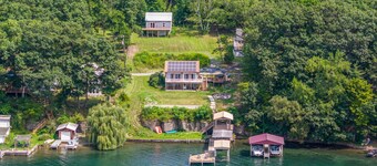 Waterfront Home on Seneca Lake Wine Trail - Hot Tub with Sunset View