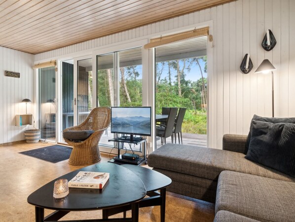 Télévision, cheminée