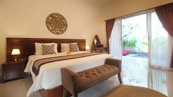 Villa, 1 Bedroom, Private Pool | Premium bedding, desk, iron/ironing board, rollaway beds