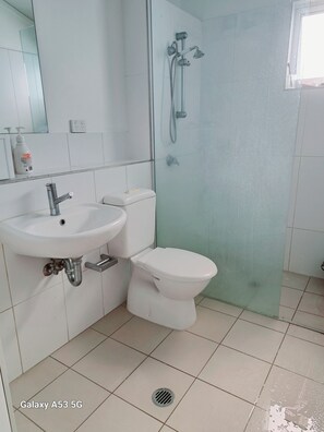 SĂšche-cheveux, serviettes fournies, savon, papier toilette
