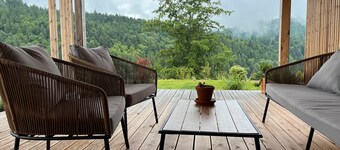 Apartamento 'Ferienwohnung Am Stadtwald' con vistas a la montaña, terraza privada y Wi-Fi