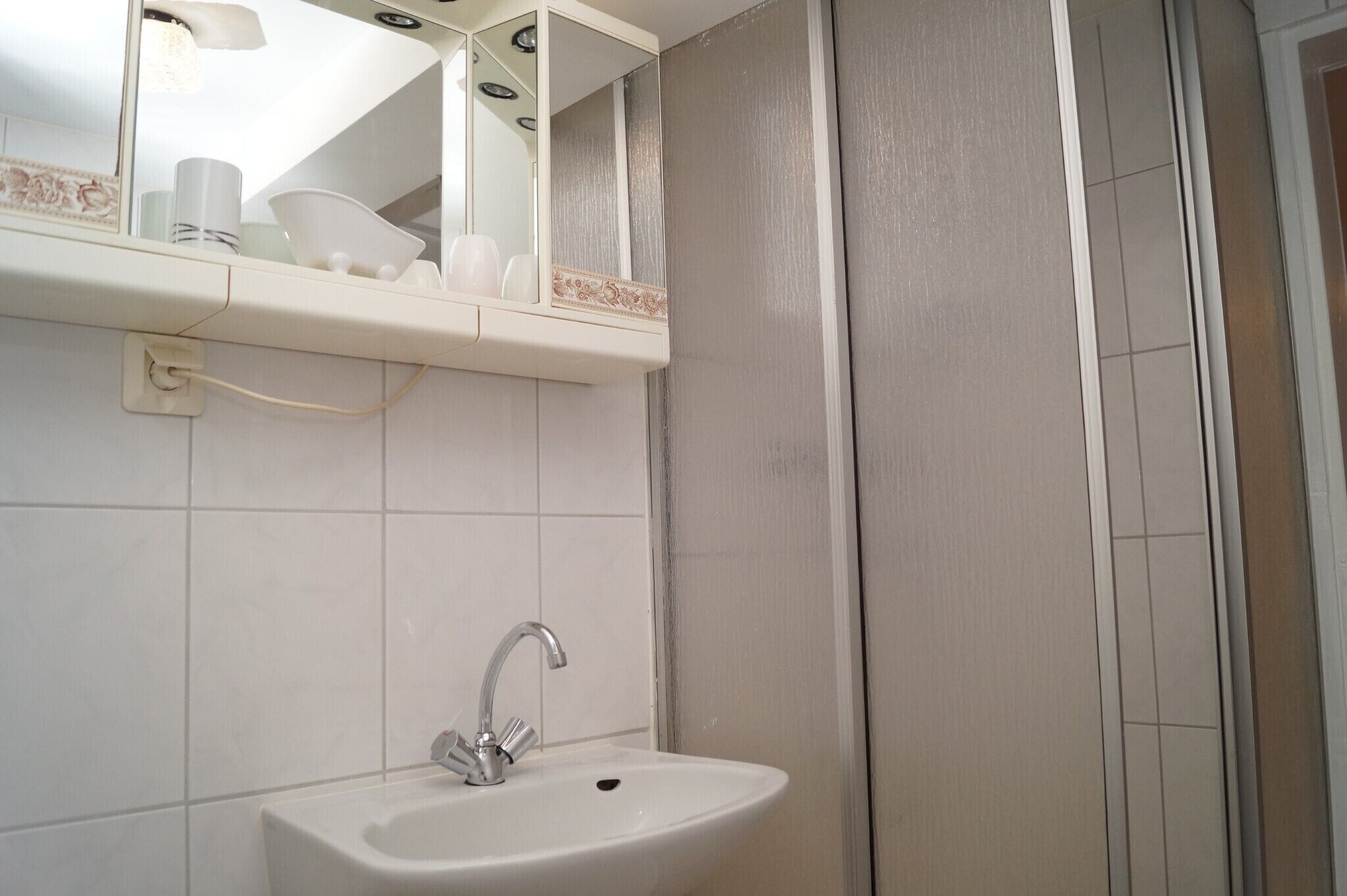 Douche, serviettes fournies