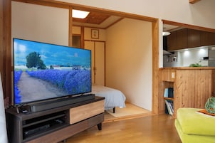 Una televisión de pantalla plana