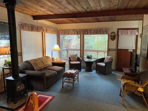 Smart TV, DVD player, books, video library - ‘Volcano Country’ Creek side Cottage in Doty (Chehalis)