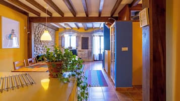 Deluxe Apartment, Balcony, Hill View | Living area | TV