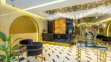 Sittområde i lobbyn