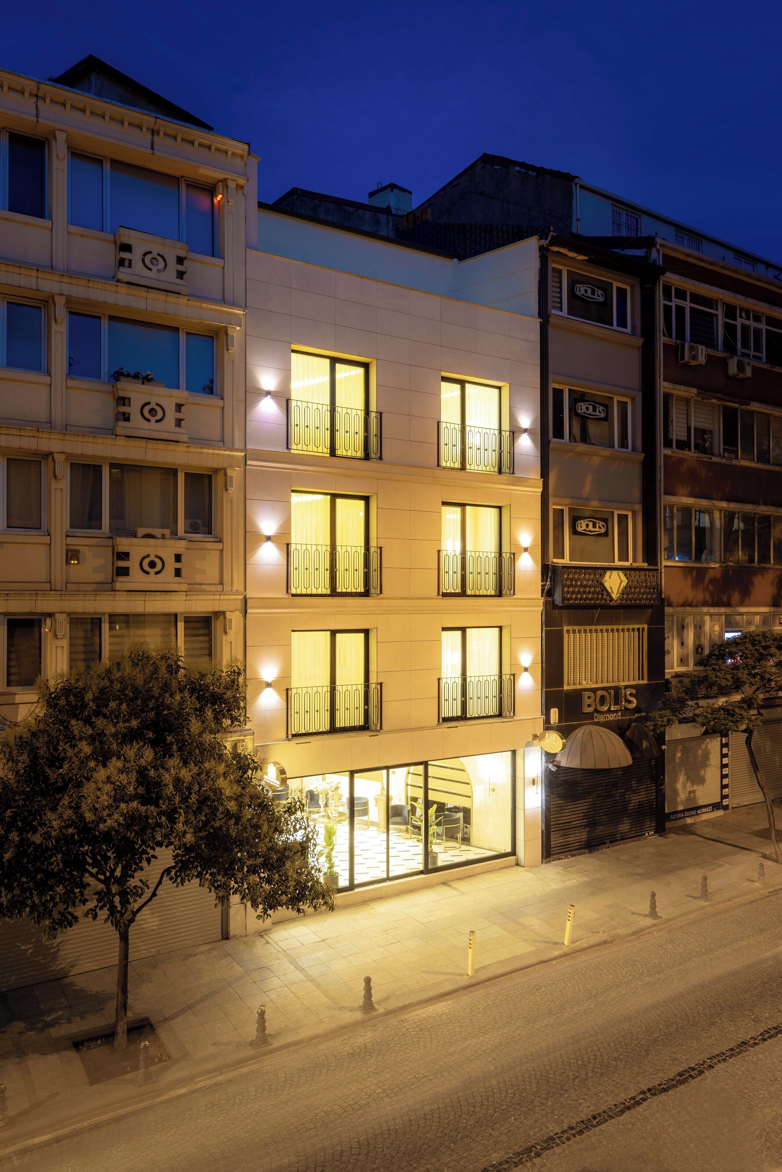 Fassade der Unterkunft