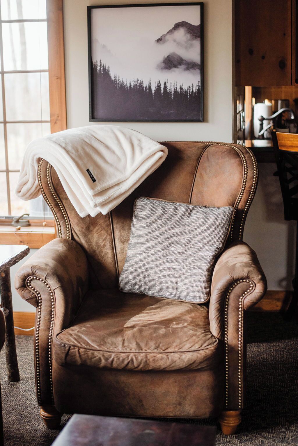 Télévision, cheminée