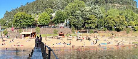 Sun-loungers, beach towels