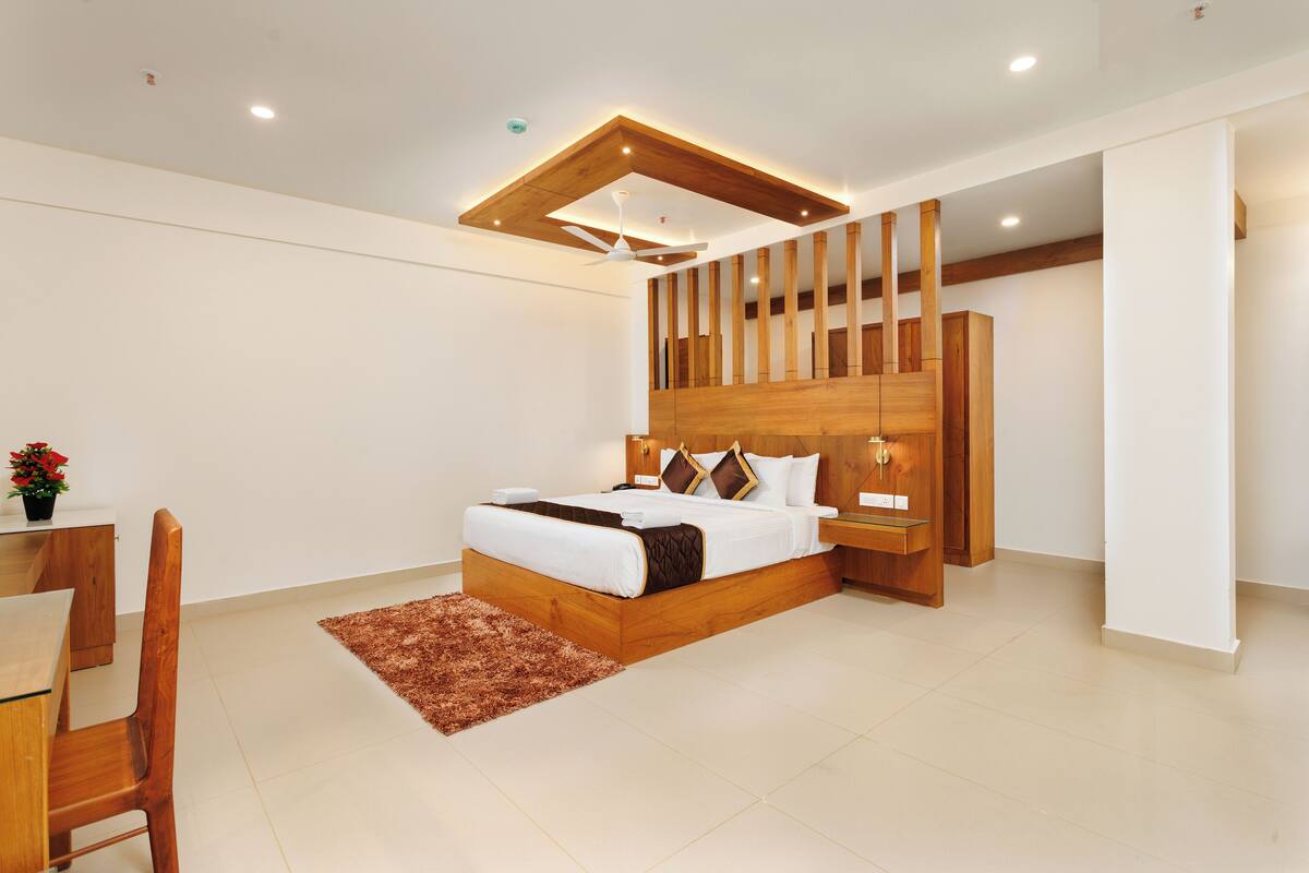 Superior Double Room, Valley View | In-room safe, desk, laptop workspace, blackout drapes