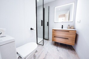 Shower, hair dryer