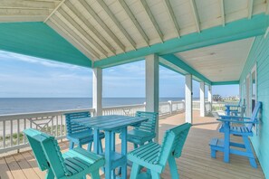 House (3 Bedrooms) | Front of property - Hot Tub + Bay Views: Beachfront Gilchrist Retreat (Port Bolivar)