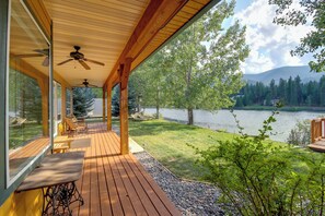 House (3 Bedrooms) | Front of property - Clark Fork Riverfront Home w/ Dock! (Thompson Falls)