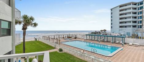 A heated pool