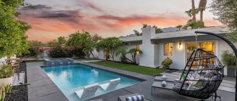 Una piscina riscaldata