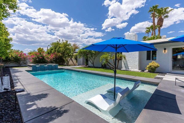 A heated pool