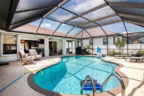 A heated pool