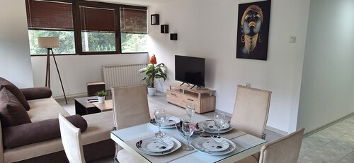 Like in a "TREE HOUSE" apartment