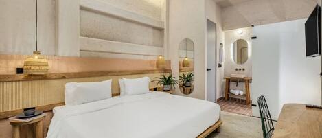 1 室のベッドルーム、デスク、旅行用ベビーベッド、WiFi