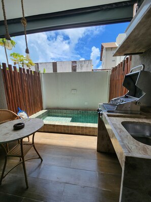 BBQ/picnic Area - Flat Zero7 Villa del Porto com piscina  (Ipojuca)