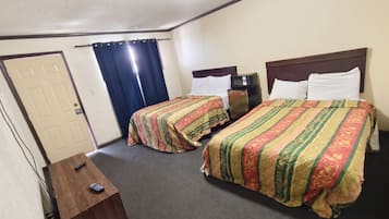 Room, 2 Double Beds, Non Smoking | Desk, free WiFi, bed sheets