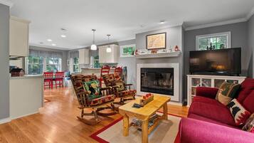 Smart TV, fireplace, offices