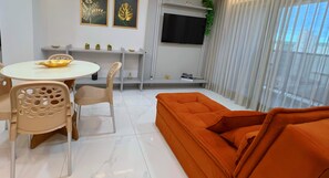 Apartment | Living area | 43-inch Smart TV with digital channels