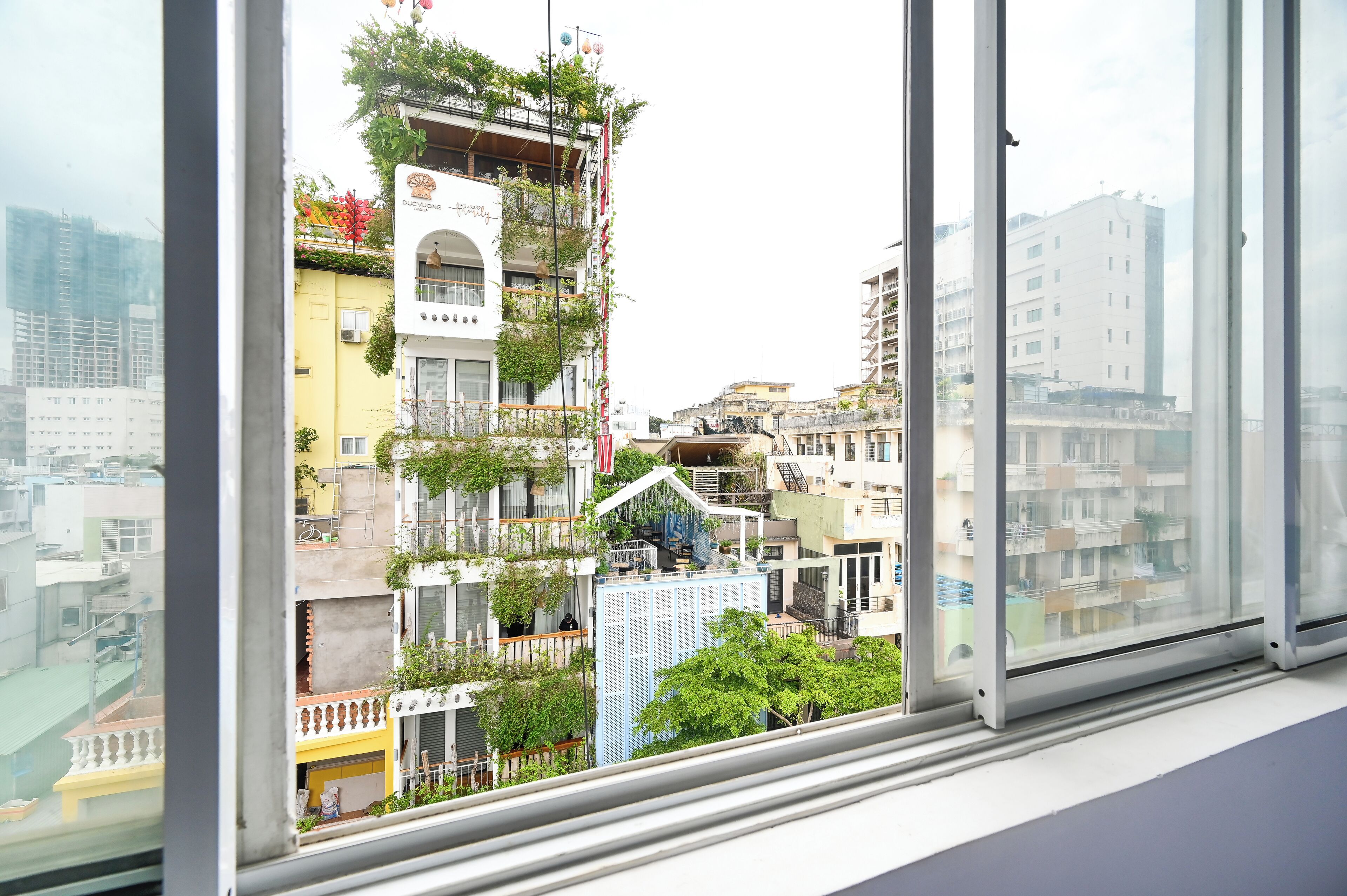 Luxury-Vierbettzimmer, eigenes Bad, Stadtblick | Ausblick vom Zimmer