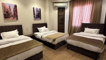 Down duvets, Select Comfort beds, minibar, individually decorated