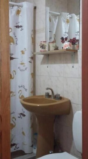 Serviettes fournies, savon, papier de toilette