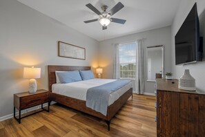 4 bedrooms, iron/ironing board, travel cot, WiFi