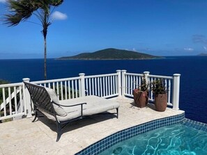 Terrace/patio - Luxurious Villa w/ Stunning Ocean Views & Pool (St. Thomas)