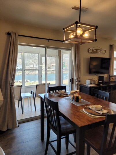 Tranquil-Lakeside-Walk-in-Fall Creek Getaway with Cozy Updates and New Rates.