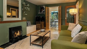 Ferienhaus, Gartenblick | Wohnbereich