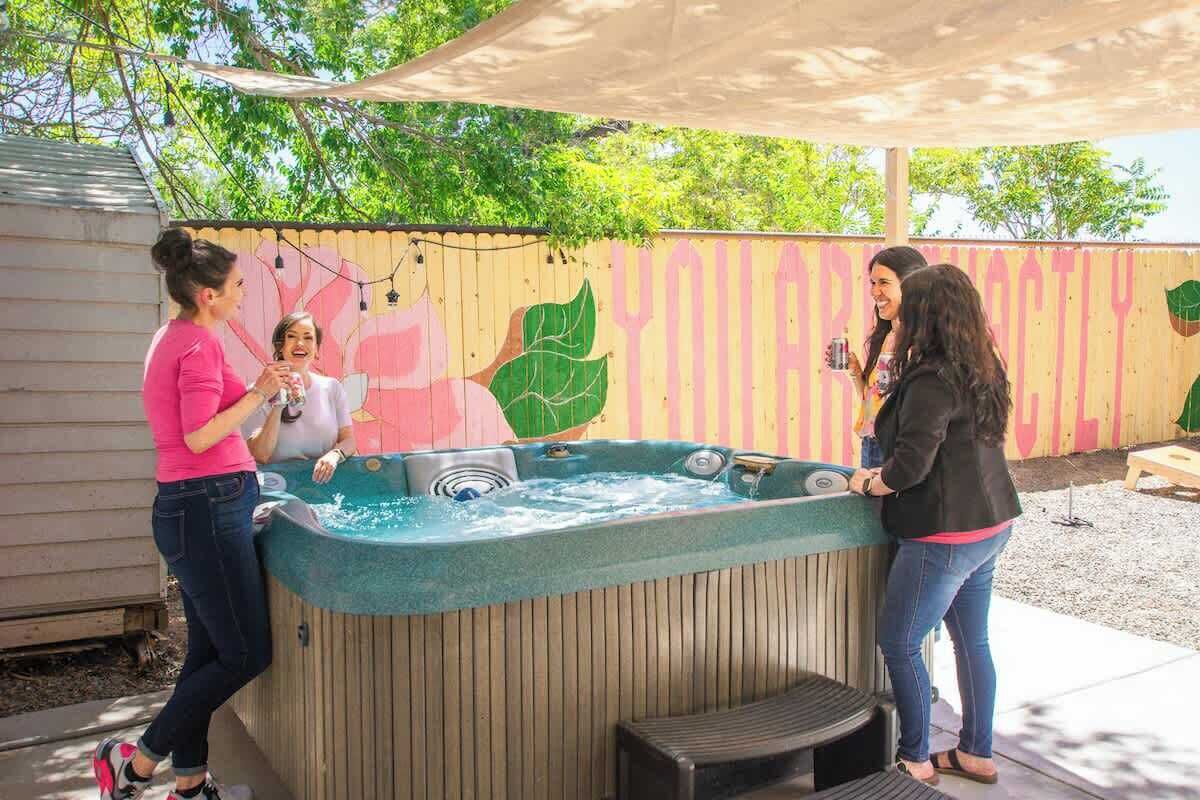 Idromassaggio all'aperto