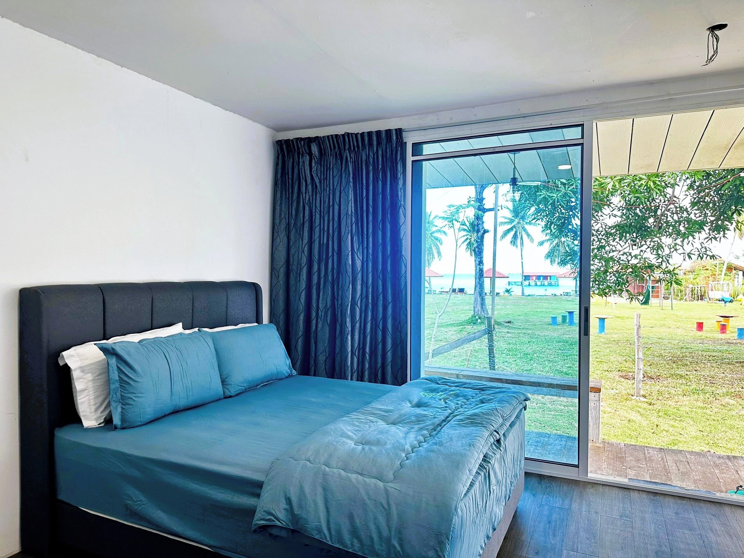 Premium bedding, individually furnished, laptop workspace