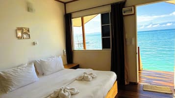 Deluxe-værelse - 1 kingsize-seng - havudsigt | Premium-sengetøj, individuel indretning