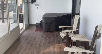 Chill and Grill: Poolside Retreat with Hot Tub Bliss