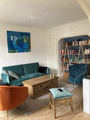 Living area - 3 Pièces Cosy à 150 Mètres de la Plage (Saint-Malo)