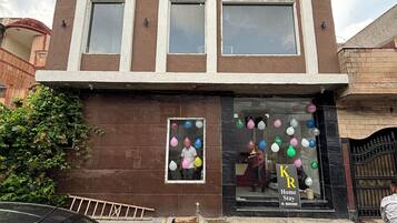 Overnatningsstedets facade