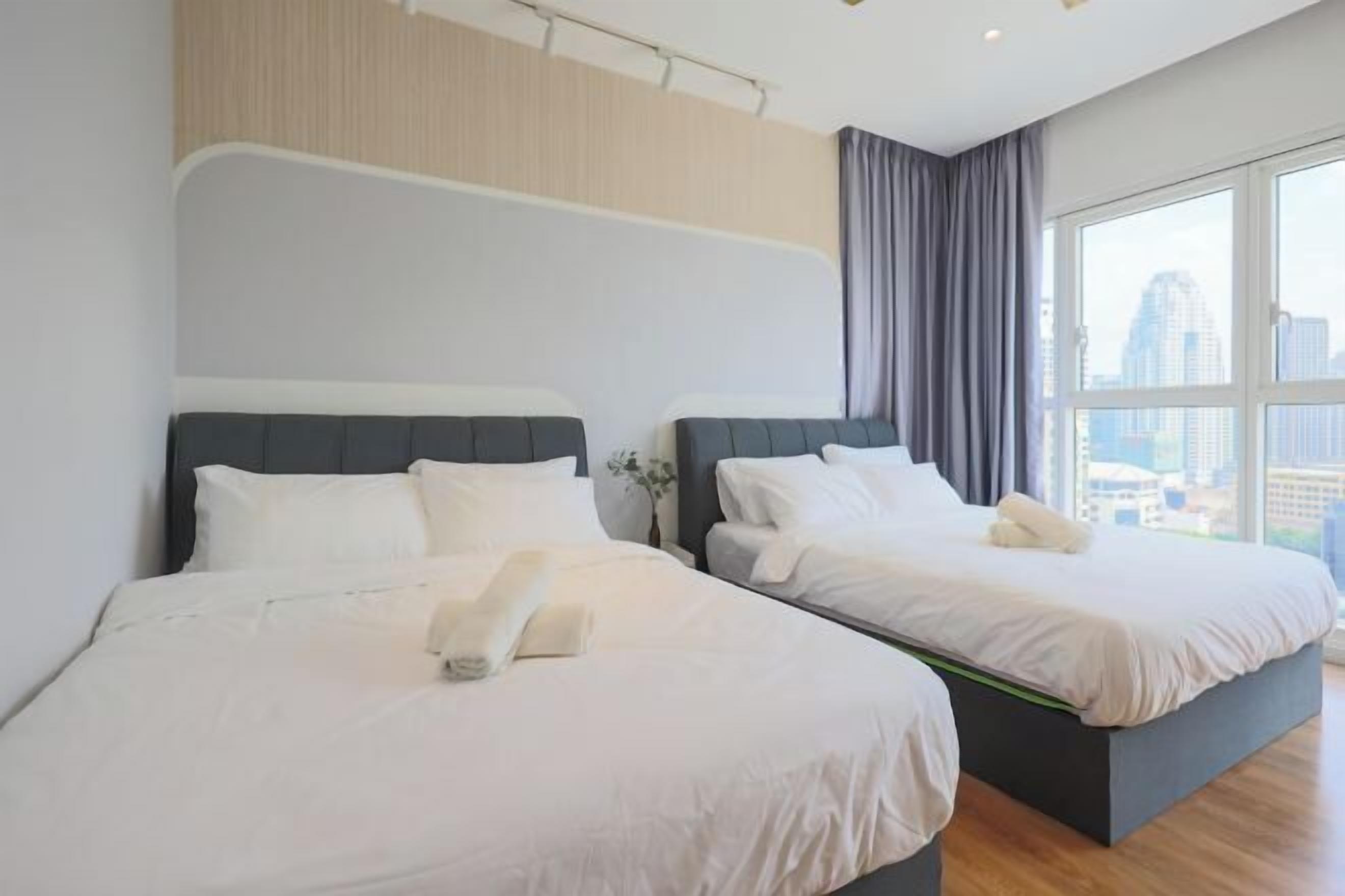 Individually decorated, individually furnished, desk, laptop workspace