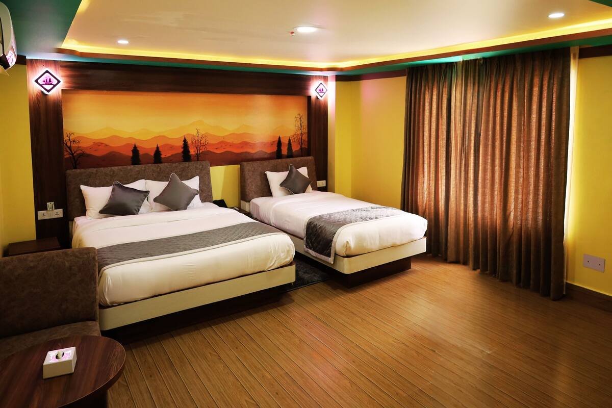 Family Room, Private Bathroom, Lakeside | Desk, laptop workspace, soundproofing, free WiFi