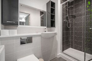 Hair dryer, towels