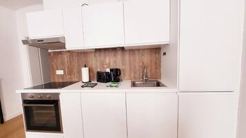 Apartamento | Cozinha privada | Máquina de café expresso, cafeteira/chaleira, chaleira elétrica