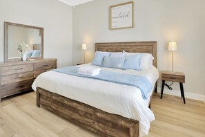 4 bedrooms, iron/ironing board, travel crib, WiFi